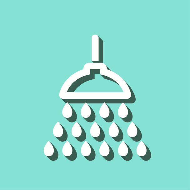 Shower - vector icon. - Vector, Image