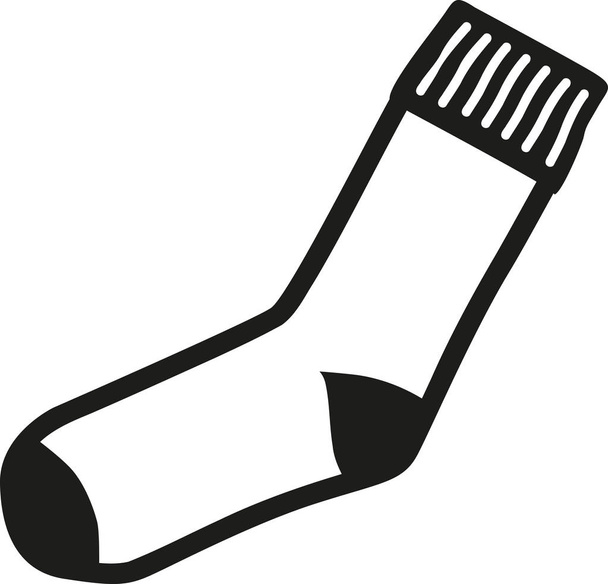 Sock icon vector - Vector, Image