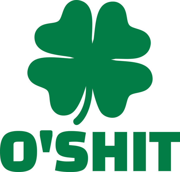 Irish humor - o 'shit
 - Вектор,изображение