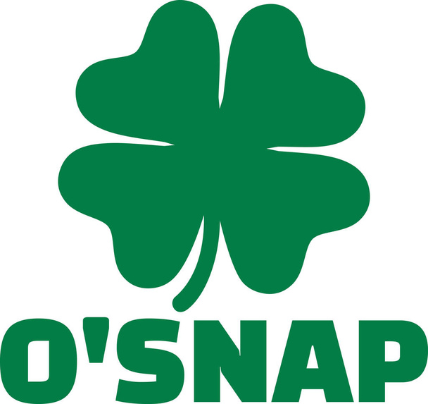 Ιρλανδική αστείο όνομα - O'snap - Διάνυσμα, εικόνα