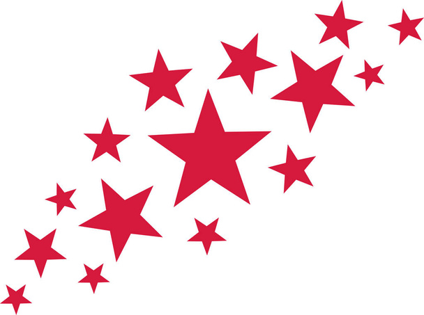 Abstract red stars - Vector, Imagen