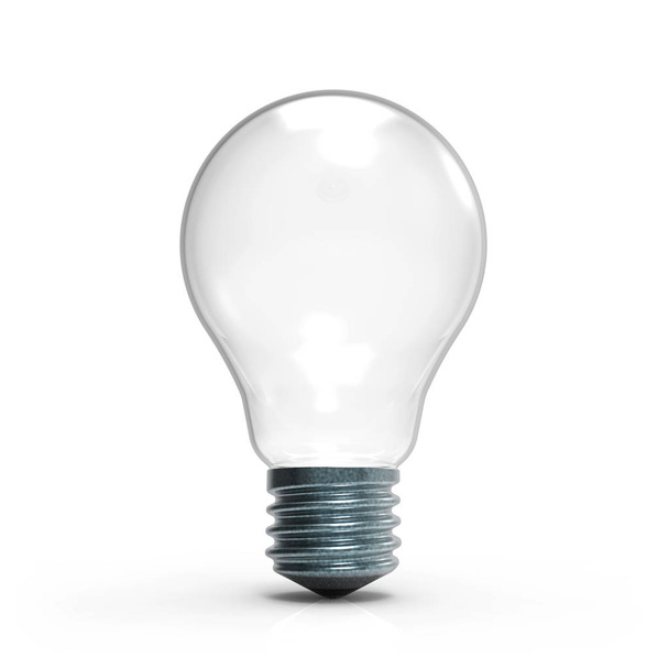 Light bulb on white - Foto, Imagem