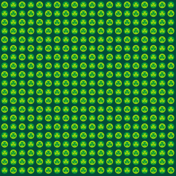 shamrock polka dots pattern  - Vector, Image