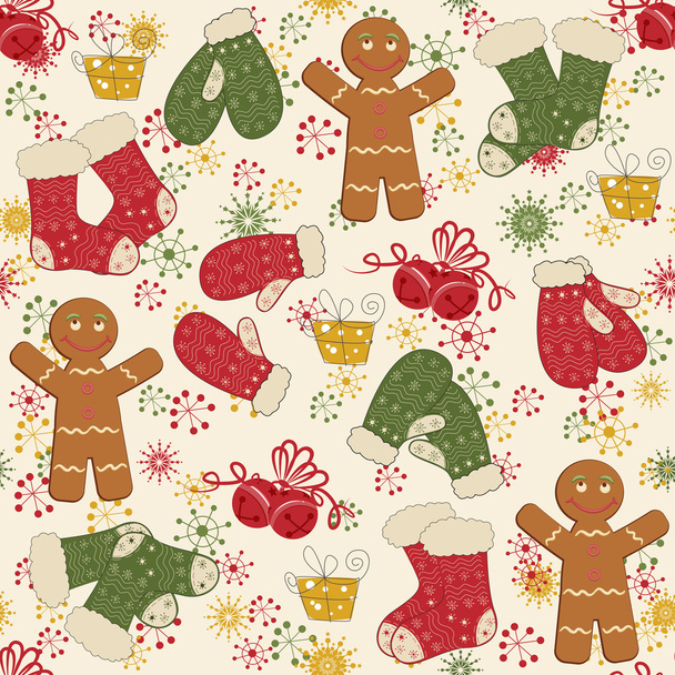Patrón de Navidad colorido sin costuras
 - Vector, Imagen