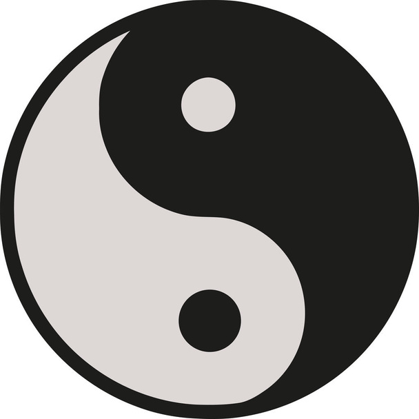 ying yang pictogram - Vector, afbeelding