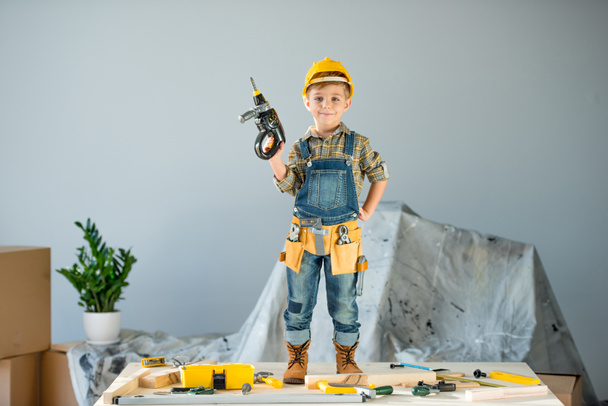 Little boy with tools  - Photo, Image