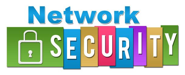 Network Security Lukitse värikäs raidat
  - Valokuva, kuva