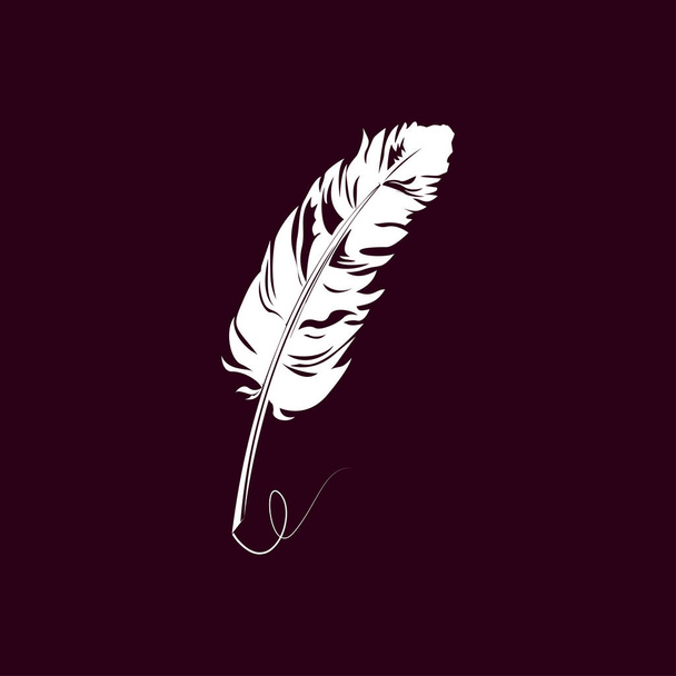 ilustración icono de pluma
 - Vector, imagen