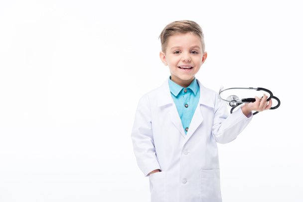 Boy in doctor costume - Фото, зображення