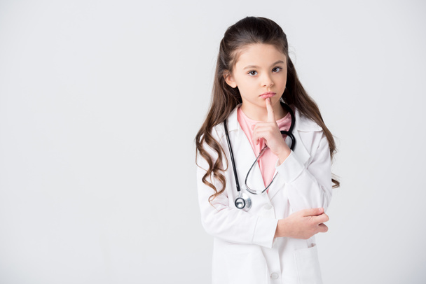 Girl in doctor costume - Φωτογραφία, εικόνα