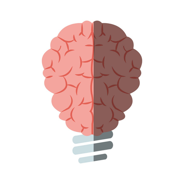 σχεδιασμός ανθρώπινου εγκεφάλου - Διάνυσμα, εικόνα