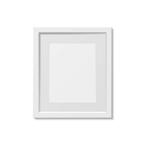 Plantilla de marco de imagen blanca, aislada
  - Vector, Imagen