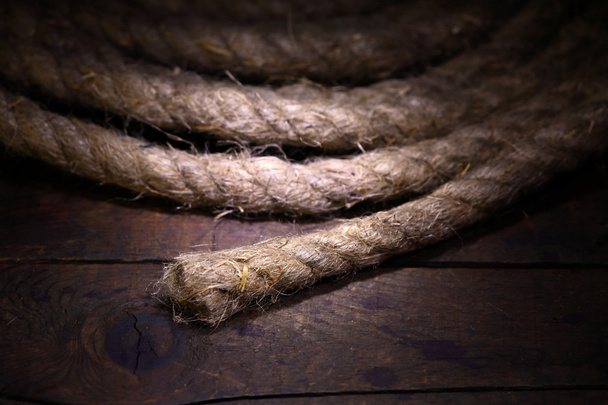 Rope On Wood - Fotó, kép