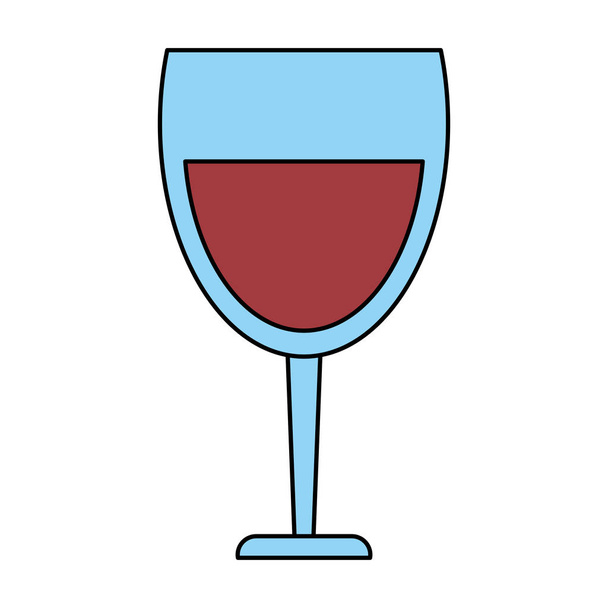 wine glass icon - Vector, Image