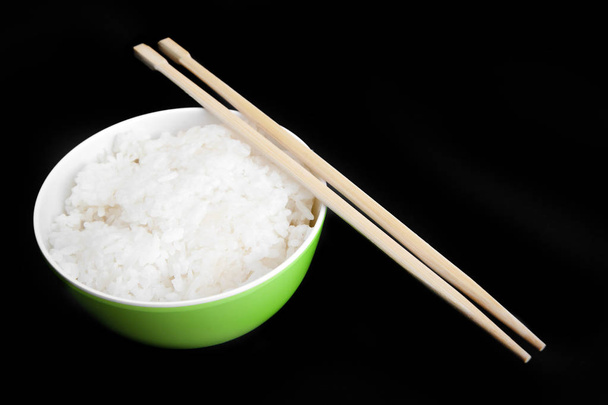 Chinese rice with chopsticks - Φωτογραφία, εικόνα