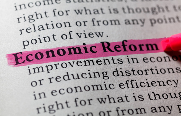 definition of economic reform - Photo, Image