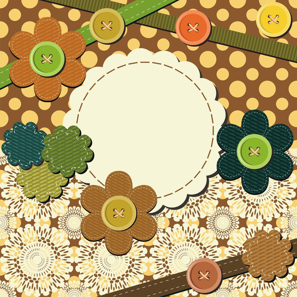 Frame with different scrapbook objects - Vector, afbeelding
