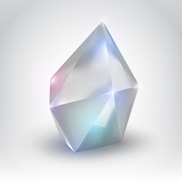 White crystal - Vector, Image
