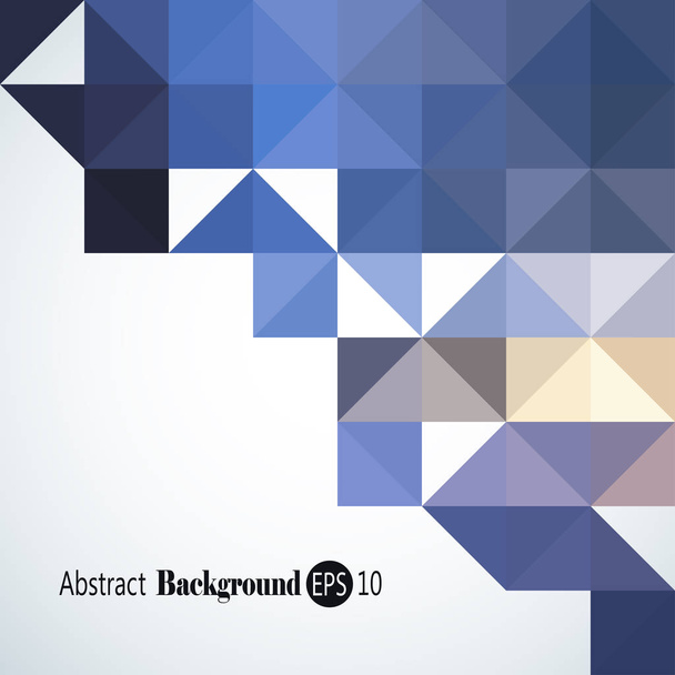 nahtloser abstrakter Hintergrund - Dreieck und quadratisches Muster in Farben - Vektor, Bild