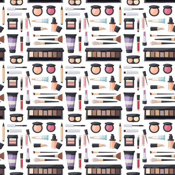 Beauty cosmetic seamless pattern - Vector, Image