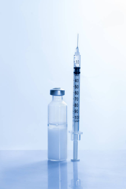 medical ampoule and syringe - Photo, Image