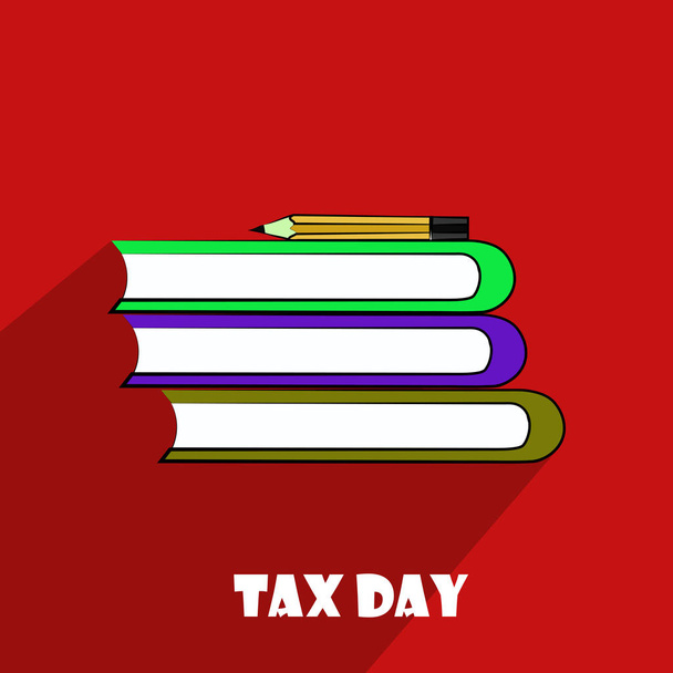 USA Tax Day achtergrond - Vector, afbeelding
