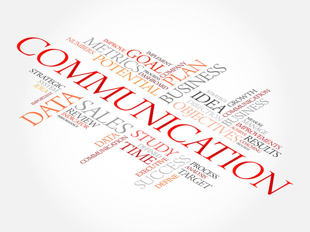 Communication word cloud - Vector, Image