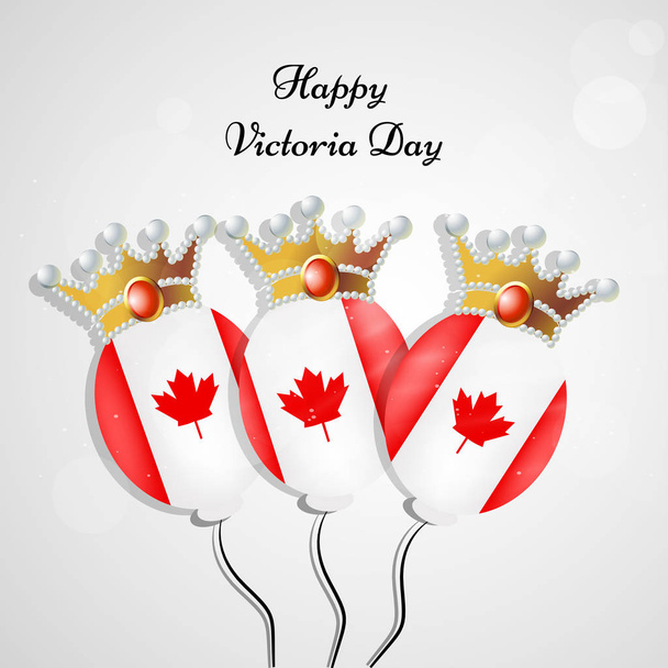 Ilustração do Canadá Victoria Day fundo
 - Vetor, Imagem