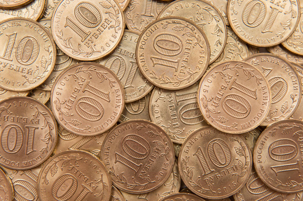 Російські рублі десять - зразок монета 2015 - Фото, зображення