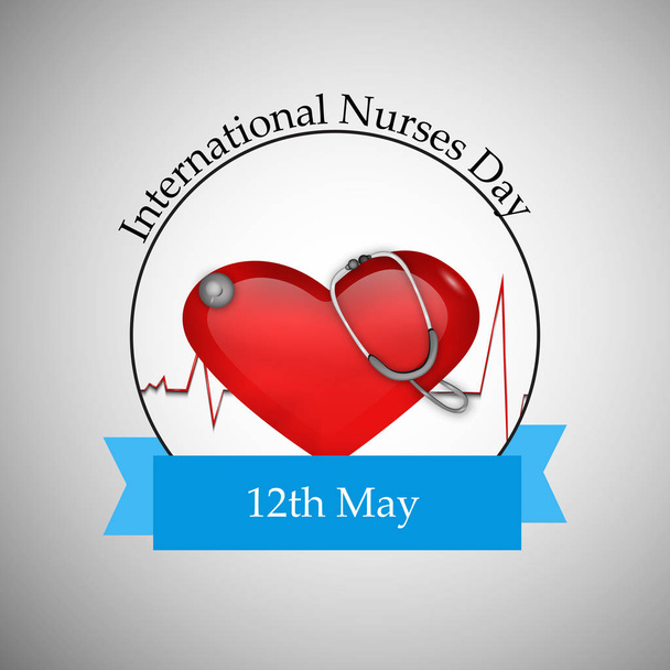 Illustrazione dello sfondo per la giornata internazionale dell'infermiera
 - Vettoriali, immagini