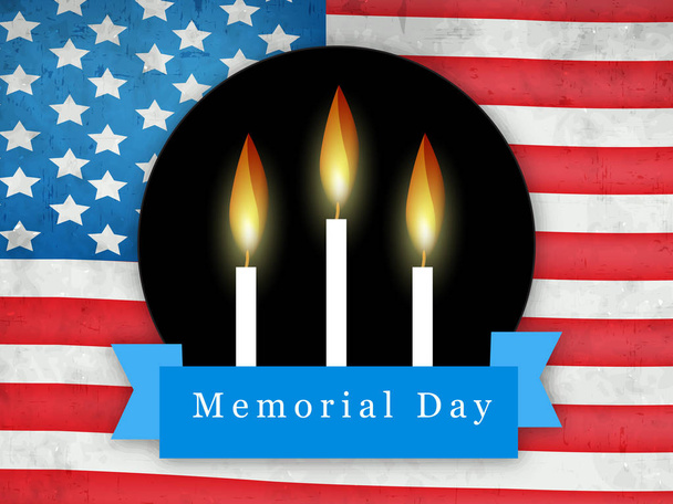 Illustration of USA Memorial Day background - Vector, Image