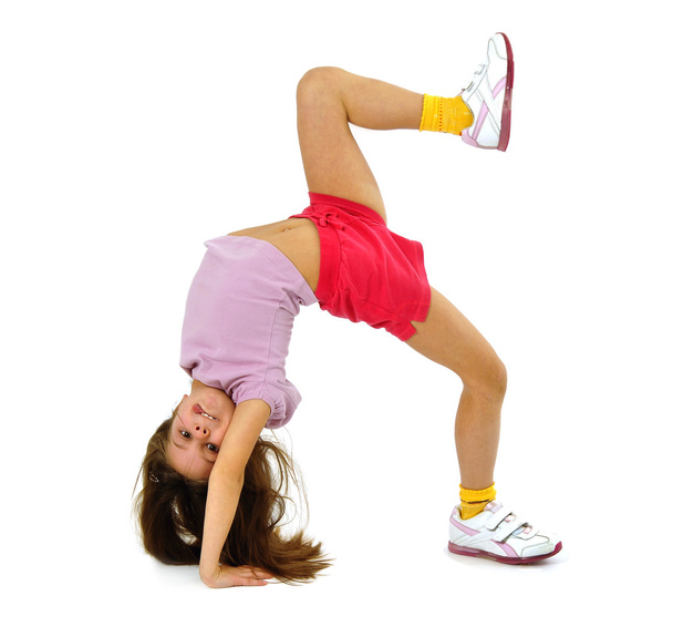 Little girl gymnast - Zdjęcie, obraz