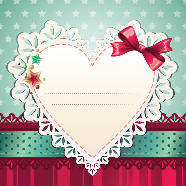 Valentine greeting card - Vector, Image