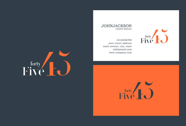 Kırk beş şirket logosu  - Vektör, Görsel