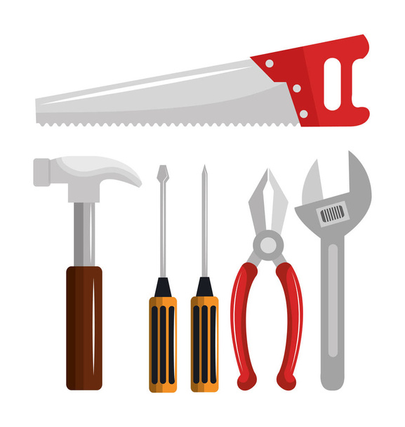 tools kit equipment icon - Vector, Image
