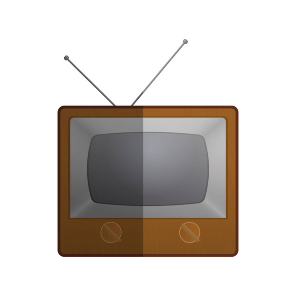 Icono de televisión retro
 - Vector, Imagen