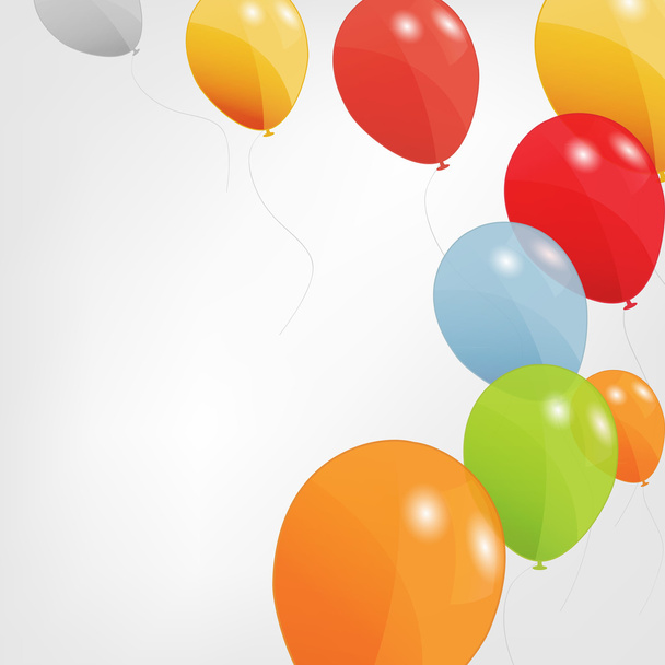 Satz farbiger Luftballons, Vektorillustration. EPS 10. - Vektor, Bild