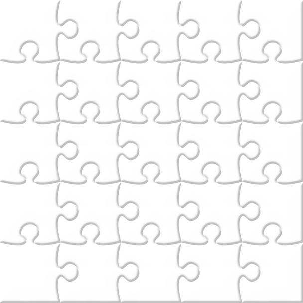 Quebra-cabeça em branco 3D 5x5
 - Foto, Imagem