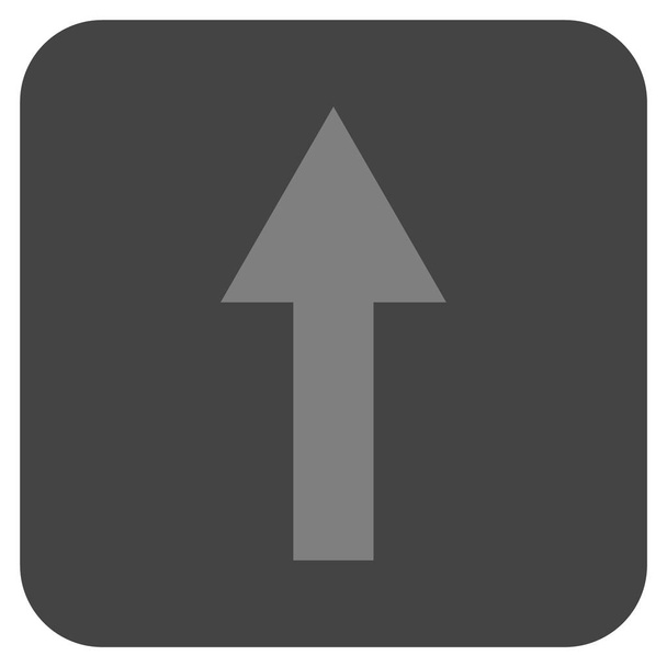 Arrow Up Flat Squared Vector Icon - Вектор,изображение
