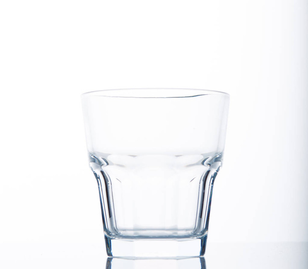 empty glass on a white  - 写真・画像