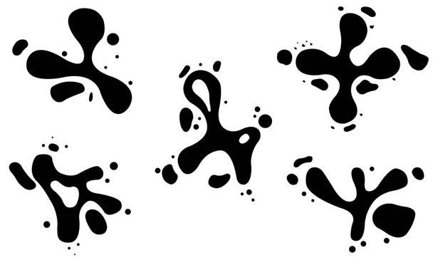 Set of different splashes  - Vector, Image