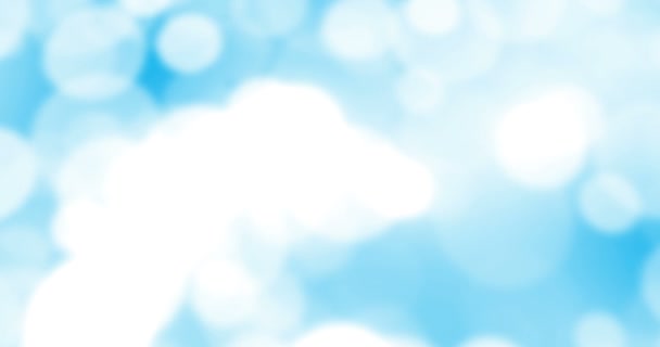 abstract christmas gradient blue background with bokeh flowing, festive holiday happy new year  - Footage, Video