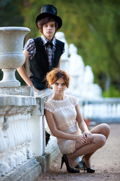Young couple fashion - Fotoğraf, Görsel