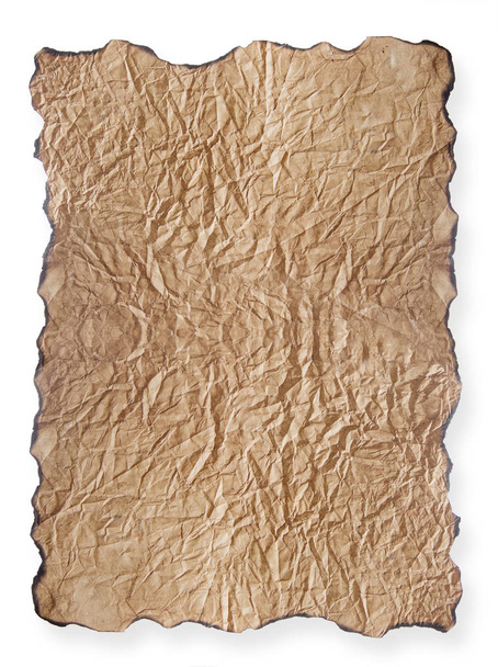 texture of crumpled brown paper  - Foto, Imagem