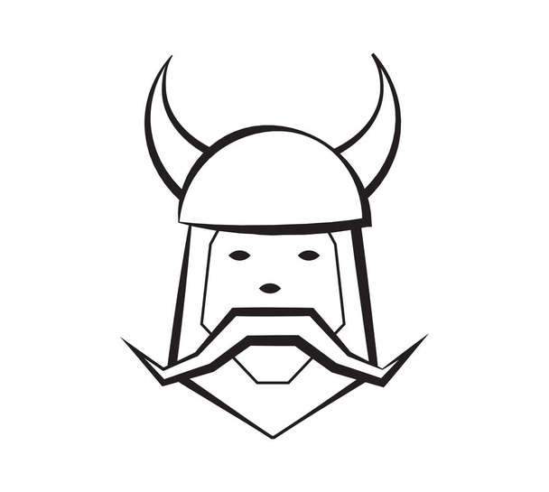 Viking Portrait Illustration - Vector, Image