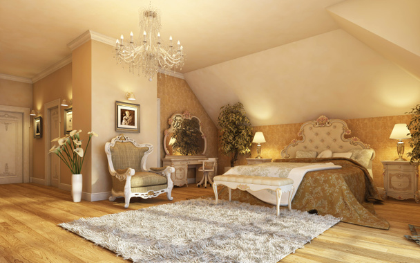 Dormitorio clásico
 - Foto, imagen