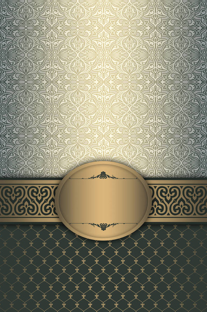 Luxury background with elegant border and patterns. - Фото, зображення