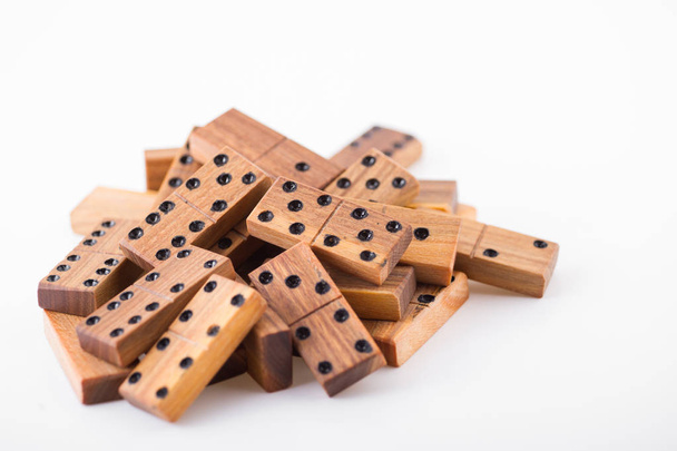 Dominoes made of wood - Photo, Image