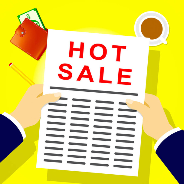 Hot Sale Means Best Deals 3d Illustration - Photo, Image