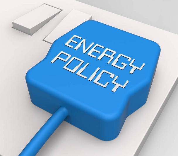 Energetická politika Plug zobrazuje nástroj Průvodce 3d vykreslování - Fotografie, Obrázek